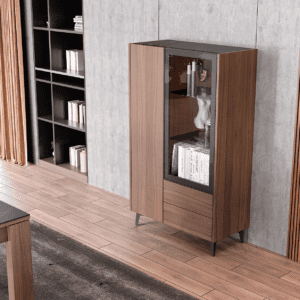 Showcase with 1 glass door Aq
