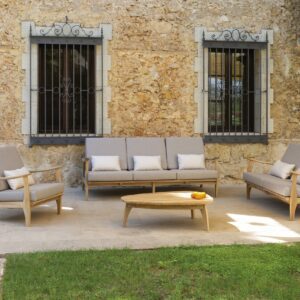 Outside sofas and coffee table