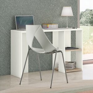 Desk curve with shelves